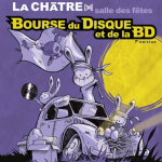 Affiche de la 7e édition de la bourse du disque et de la BD à la Châtre présentée sur Radio Dynamo
