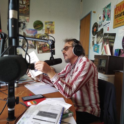 Photo de l'émission spéciale pour les Nuits de la lecture sur Radio Dynamo