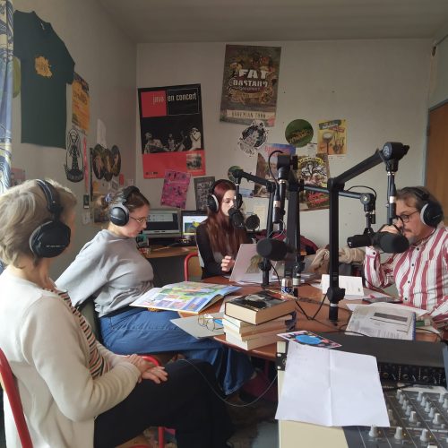 Photo de l'émission spéciale pour les Nuits de la lecture sur Radio Dynamo