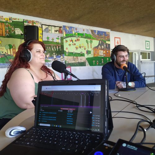 Photo d'une interview de la semaine culottée de mars 2026 sur Radio Dynamo