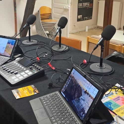 Photo du studio de Radio Dynamo à Argenton-sur-Creuse